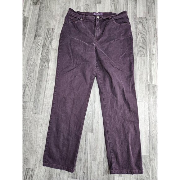 (3/$35) Gloria Vanderbilt Jeans Womens 14 Straight Leg Stretch Corduroy Pants - Picture 1 of 11